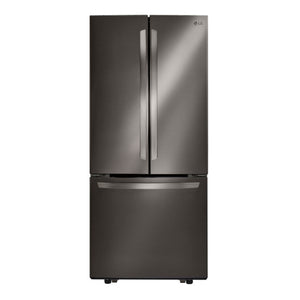 Réfrigérateur portes françaises Noir 30po