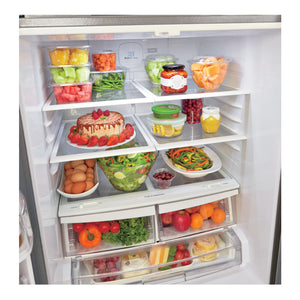 Réfrigérateur porte française 30 po 3 portes 21,8 pi³ Inox Smart Cooling Plus™
