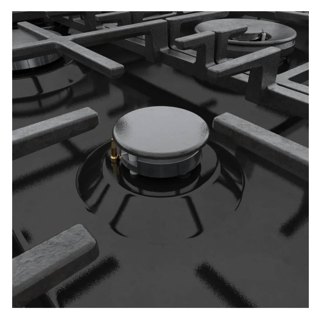 Cuisinière au gaz 30 po, 3,6 pi³ Inox - Série 800