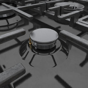 Cuisinière au gaz 30 po, 3,7 pi³ Inox noir - Série 800 avec 5 brûleurs