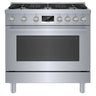 Cuisinière au gaz encastrable 36 po, 3,4 pi³ avec brûleur double anneau et QuietClose - Série 800
