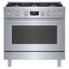 Cuisinière au gaz encastrable 36 po, 3,4 pi³ avec brûleur double anneau et QuietClose - Série 800