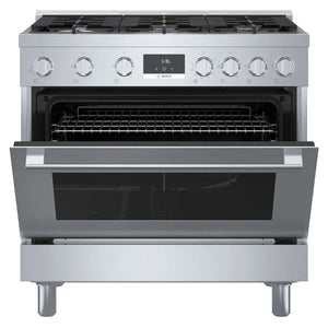 Cuisinière au gaz 36 po, 3,4 pi³ Inox - Série 800 avec 6 brûleurs