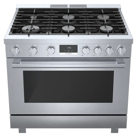 Cuisinière au gaz 36 po, 3,4 pi³ Inox - Série 800 avec 6 brûleurs