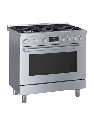 Cuisinière au gaz autoportante 36 po. 3,4 pi³ Inox