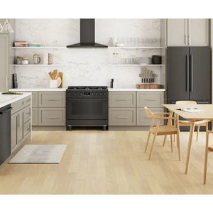 Cuisinière au gaz 36 po, 3,4 pi³ Inox Noir - Série 800 avec 6 brûleurs