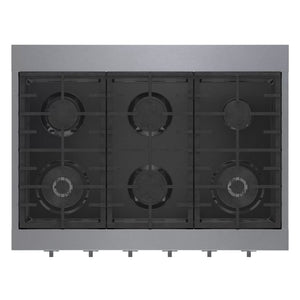 Plaque de cuisson au gaz 36 po. avec 6 brûleurs