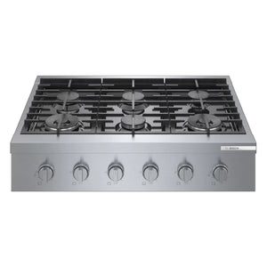 Plaque de cuisson au gaz 36 po. avec 6 brûleurs
