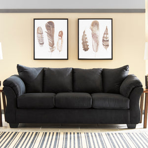 Sofa en tissu noir - Darcy