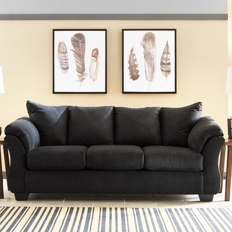 Sofa en tissu noir - Darcy