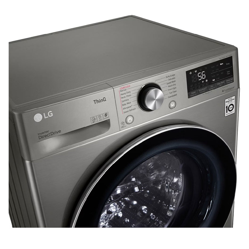 Combo laveuse/sécheuse à chargement frontal 24 po, 2,6 pi³ Inox graphite avec IA DD™ et TurboWash 360™
