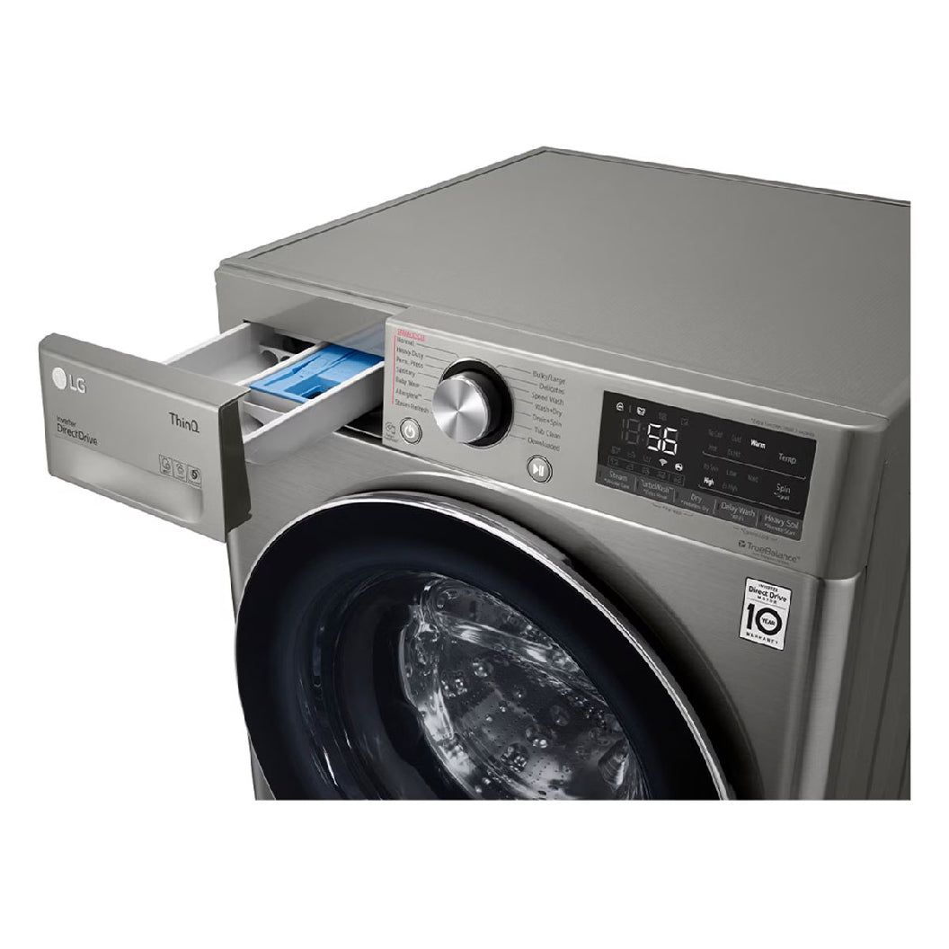Combo laveuse/sécheuse à chargement frontal 24 po, 2,6 pi³ Inox graphite avec IA DD™ et TurboWash 360™