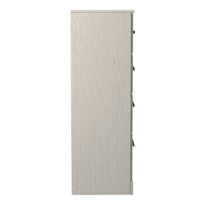 Commode à 4 tiroirs en bois et placage blanc