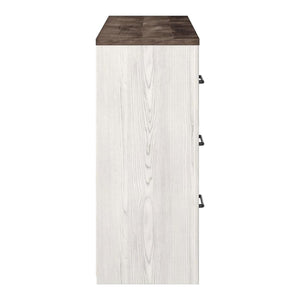 Bureau à 6 tiroirs en bois bicolore - Gerridan