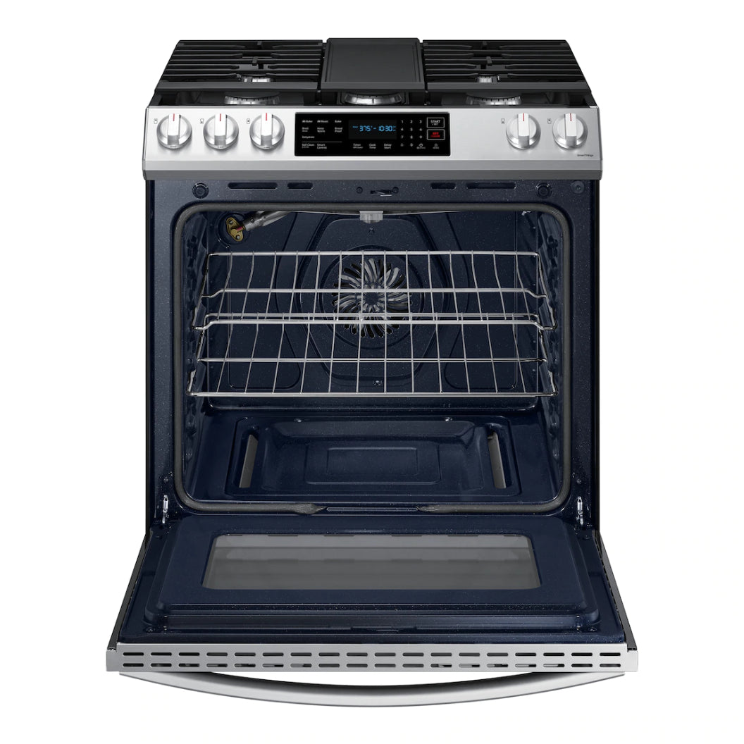 Cuisinière au gaz encastrable 30 po, 6,0 pi³ Inox avec Autonettoyage et Wi-Fi