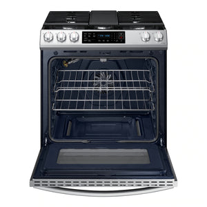 Cuisinière au gaz encastrable 30 po, 6,0 pi³ Inox avec Autonettoyage et Wi-Fi