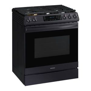 Cuisinière à convection au gaz encastrable 30 po 6,0 pi³ Inox noir