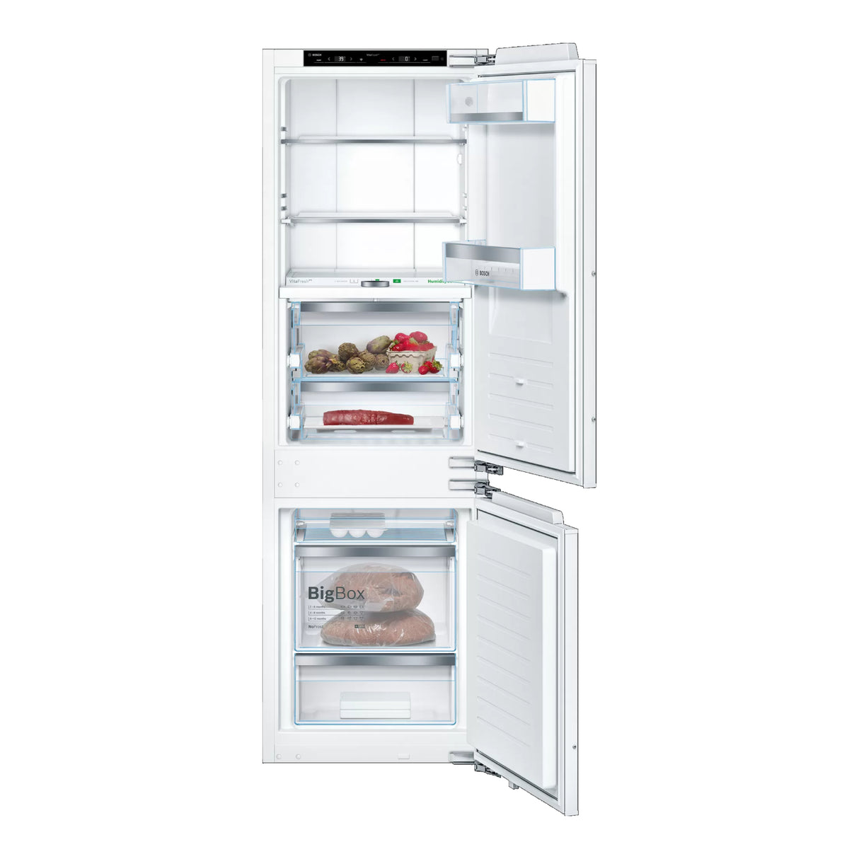 Réfrigérateur encastré 2 portes Blanc 22po