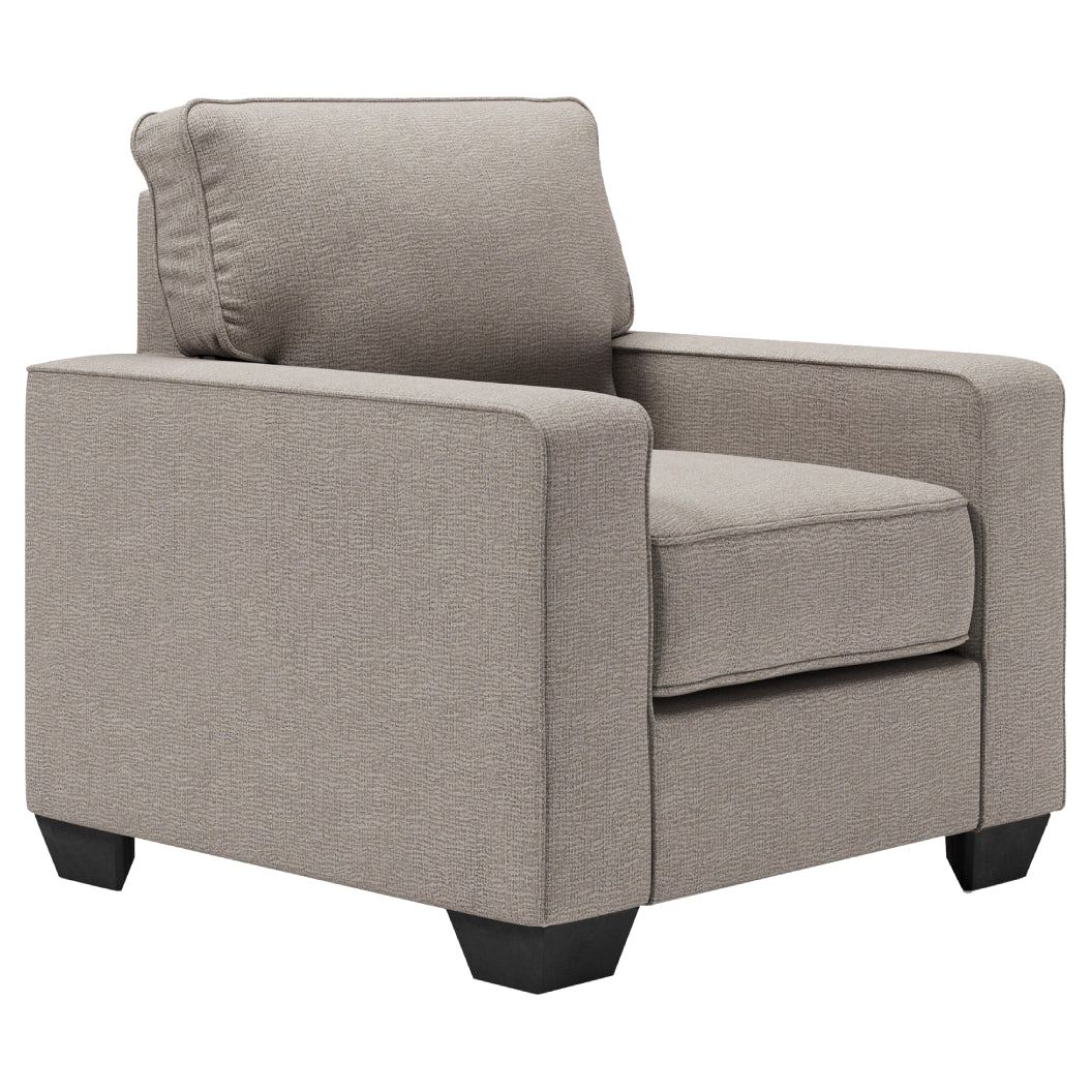 Fauteuil en tissu gris pierre - Greaves