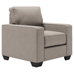 Fauteuil en tissu gris pierre - Greaves
