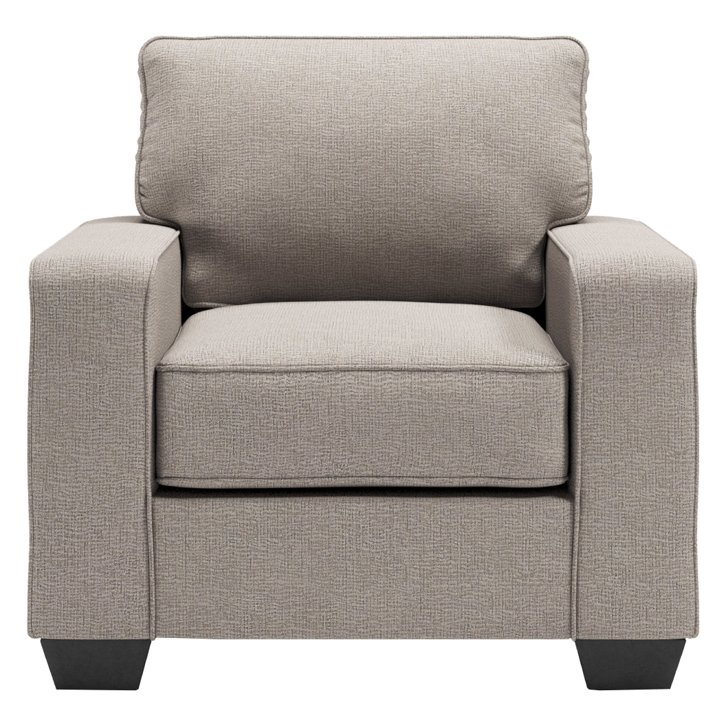 Fauteuil en tissu gris pierre - Greaves