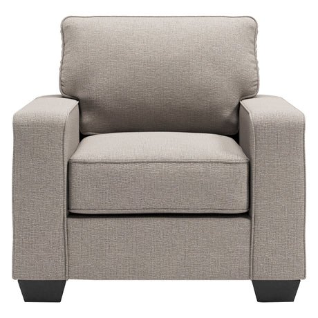 Fauteuil en tissu gris pierre - Greaves