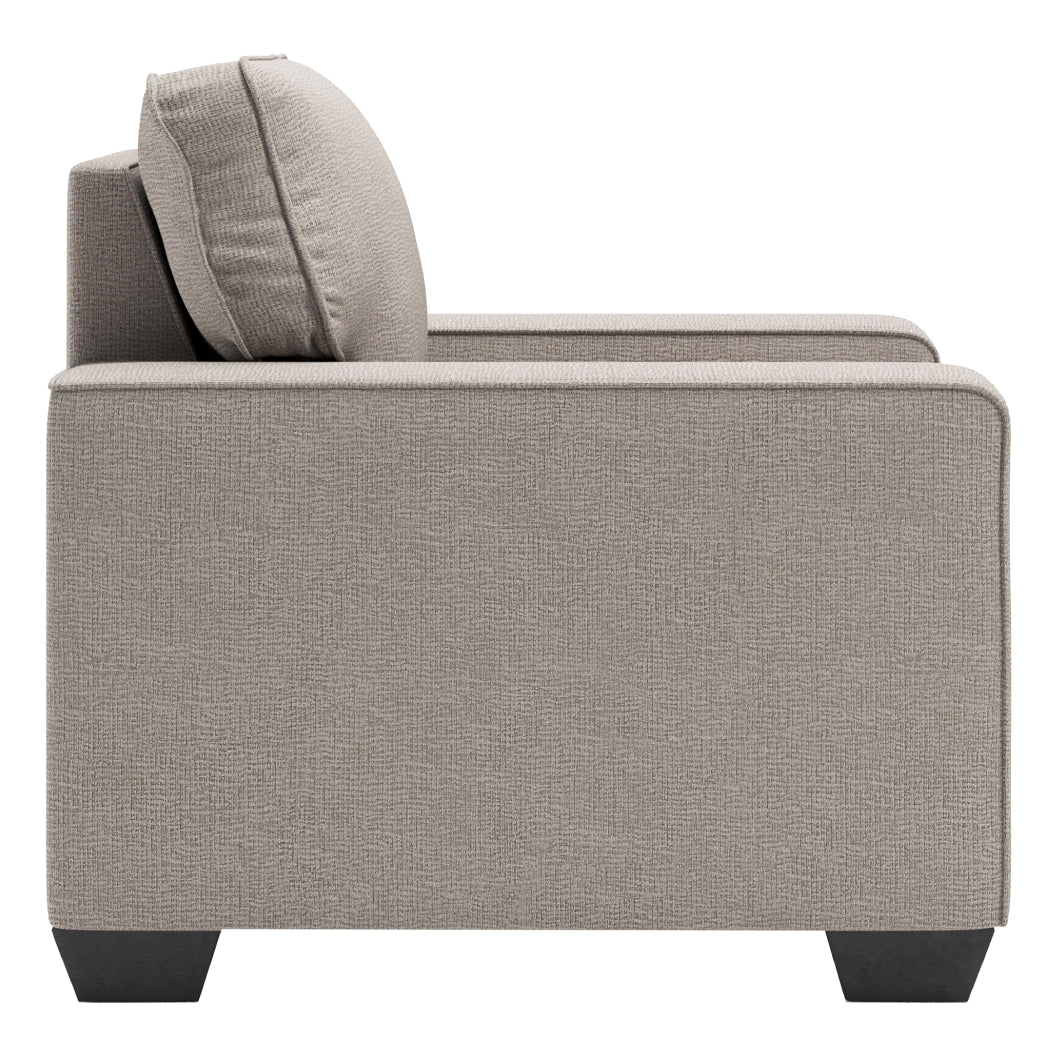 Fauteuil en tissu gris pierre - Greaves
