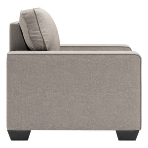Fauteuil en tissu gris pierre - Greaves