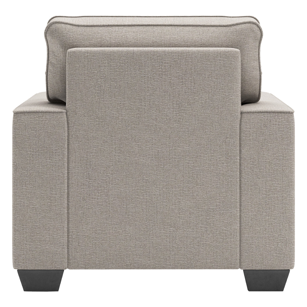 Fauteuil en tissu gris pierre - Greaves