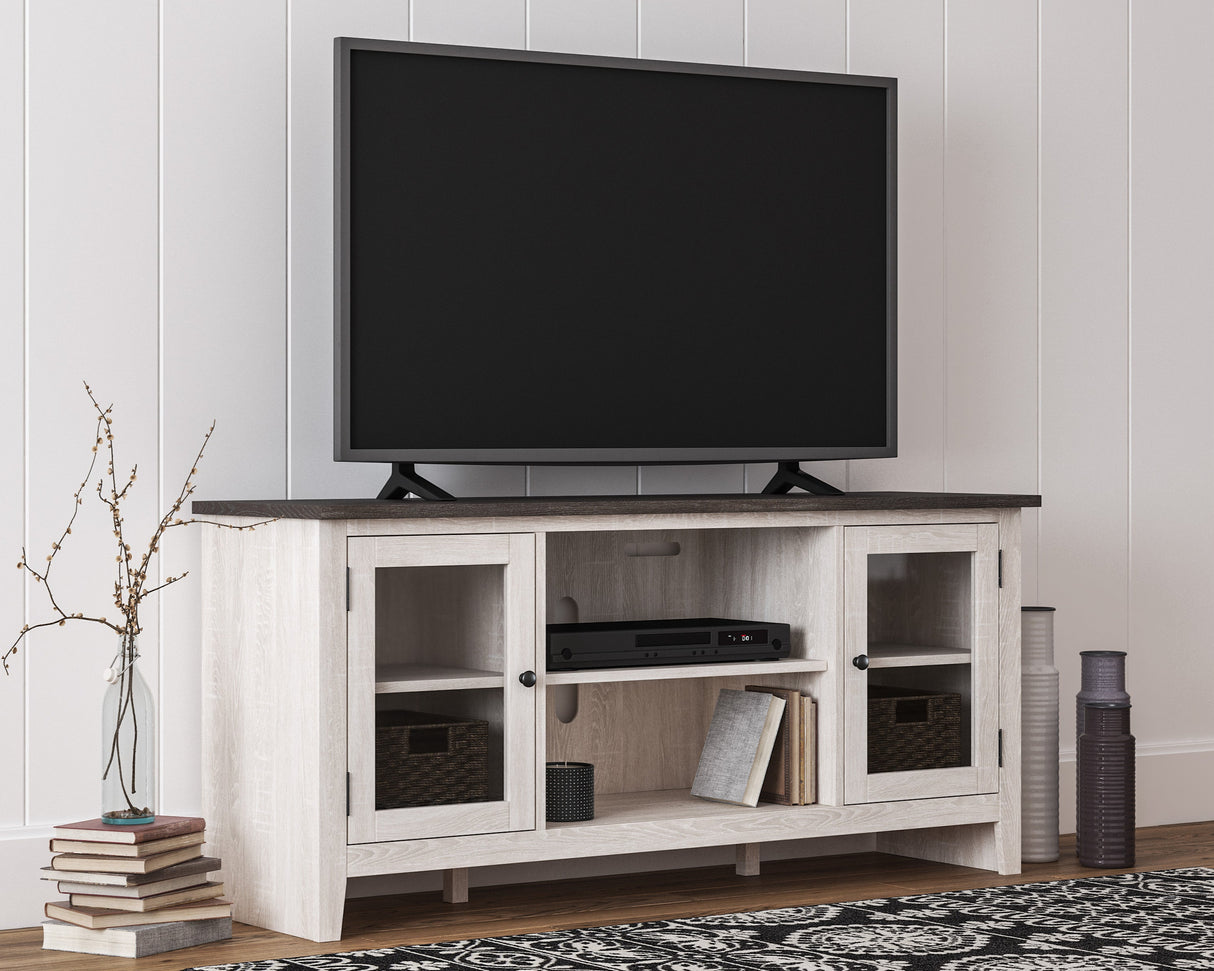 Meuble de télévision avec option de foyer électrique - Dorrinson