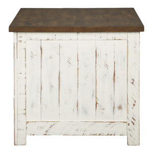 Table d'appoint bois blanche antique - Wystfield