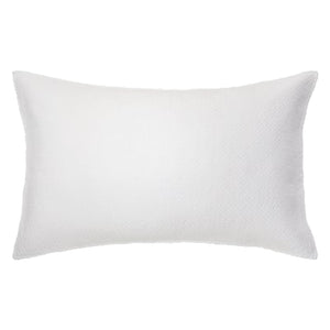Cache-oreiller en coton blanc à chevron - Graphic
