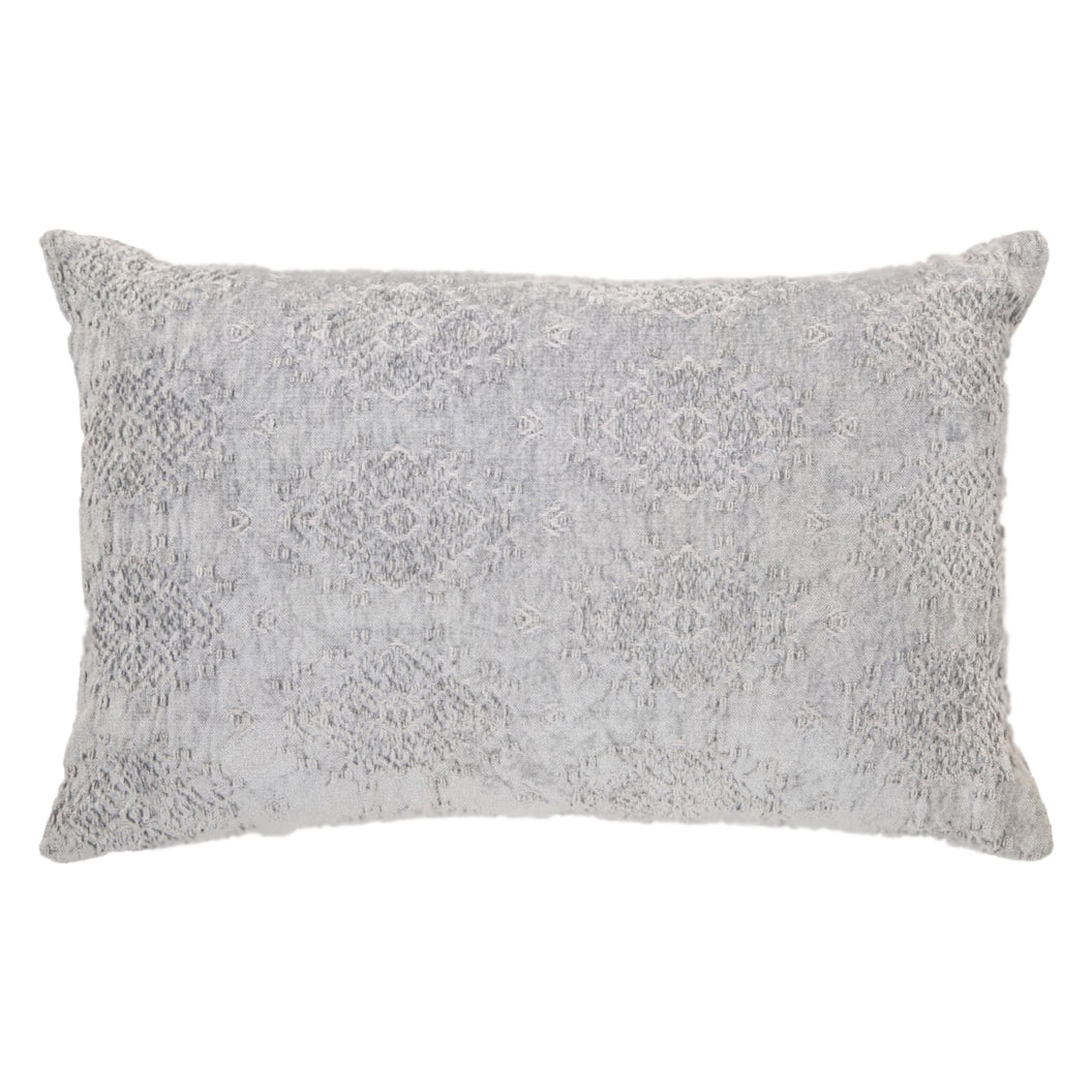 Coussin 16 x 24 po en velours gris - Toro