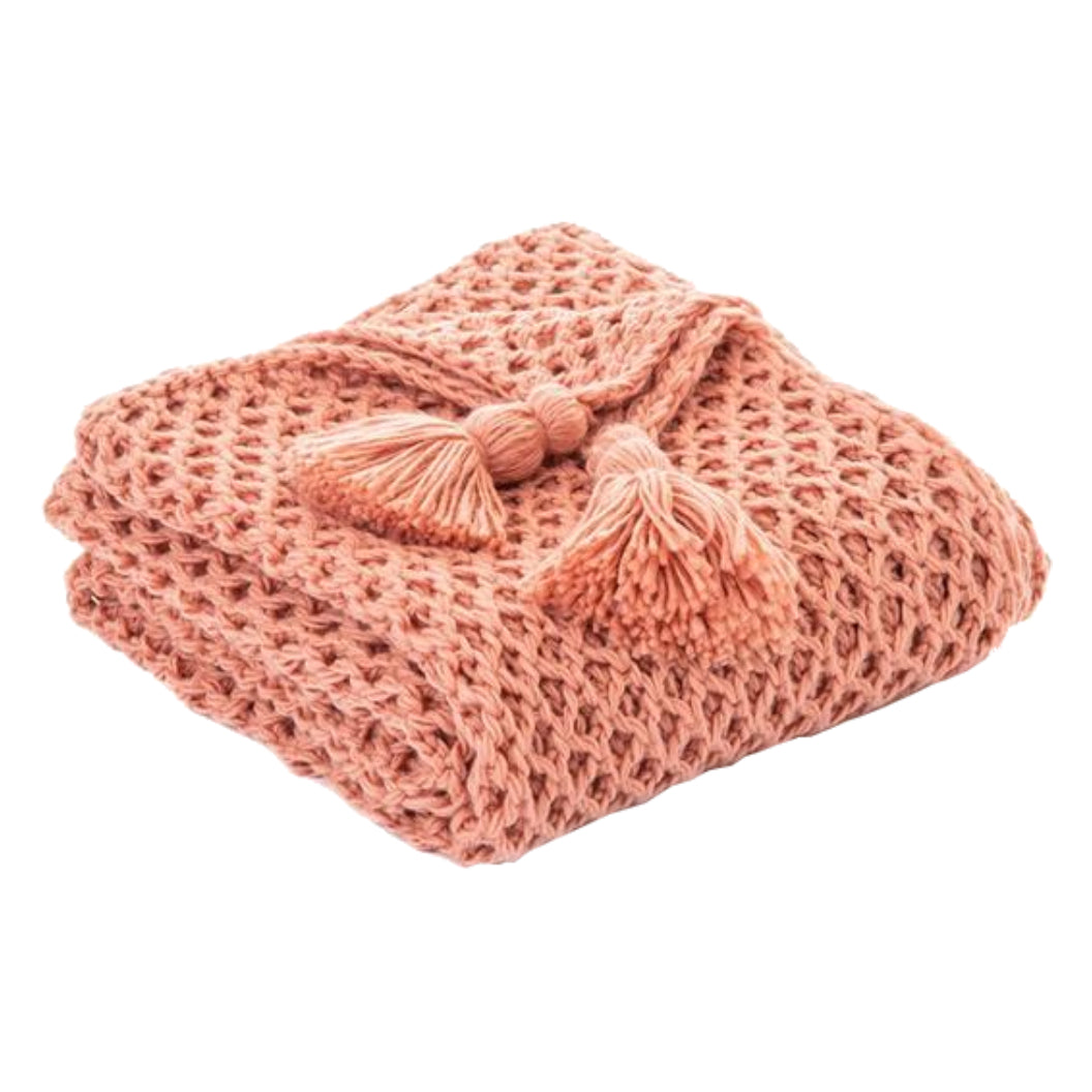 Jeté 50 x 60 po en tricot acrylique - Shiva