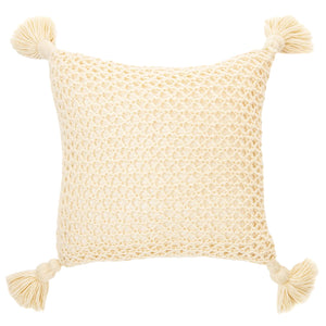 Coussin 20 x 20 po en tricot acrylique - Shiva