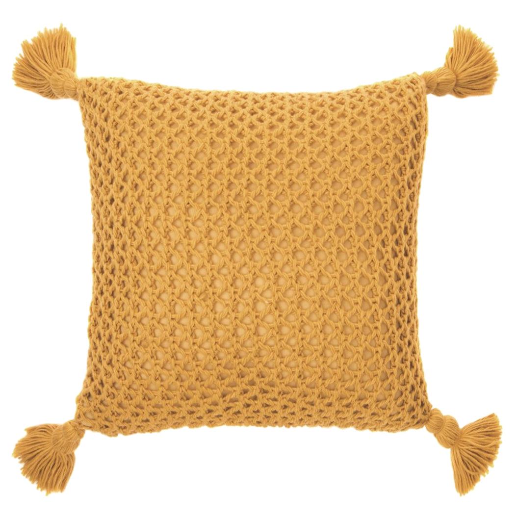 Coussin 20 x 20 po en tricot acrylique - Shiva