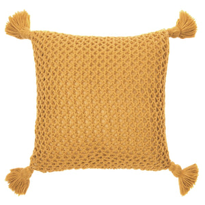 Coussin 20 x 20 po en tricot acrylique - Shiva