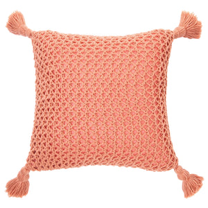 Coussin 20 x 20 po en tricot acrylique - Shiva