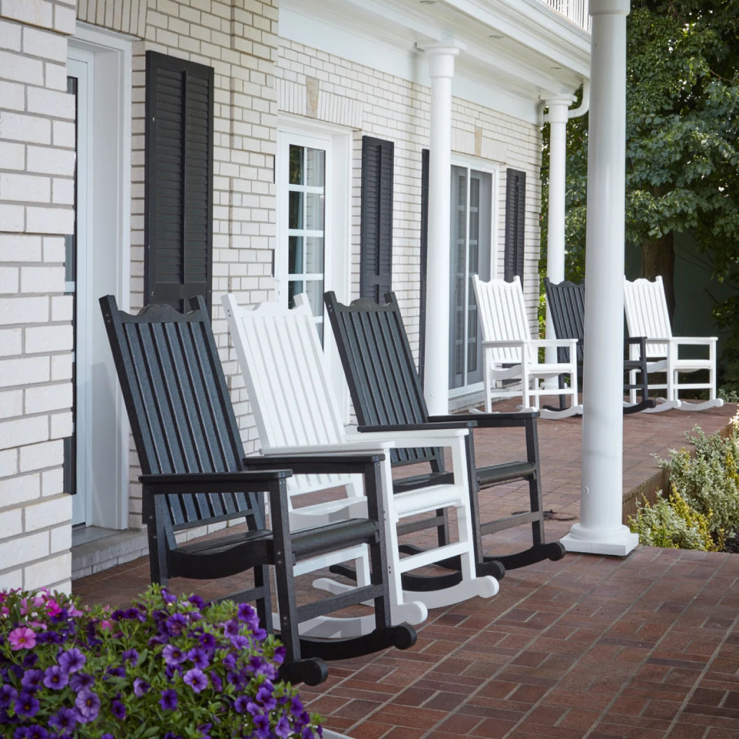 Chaise berçante extérieure en plastique recyclé - C05