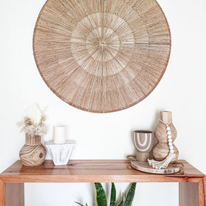 Décoration murale ronde en jute naturel - Arianna
