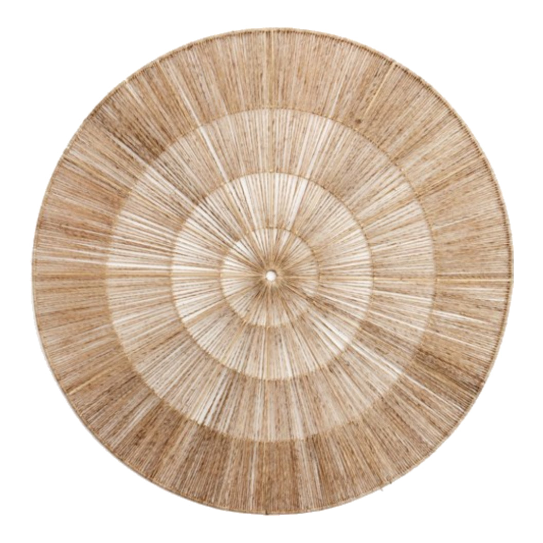 Décoration murale ronde en jute naturel - Arianna