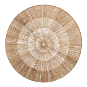 Décoration murale ronde en jute naturel - Arianna