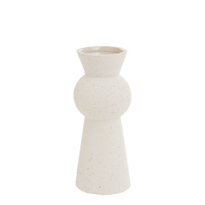 Vase en céramique texturée crème - Giotto