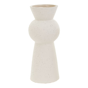 Vase en céramique texturée crème - Giotto