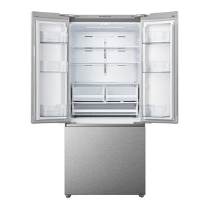 Réfrigérateur porte française 30 po 3 portes 20,8 pi³ Inox Fonction Super Cool / Super Freeze