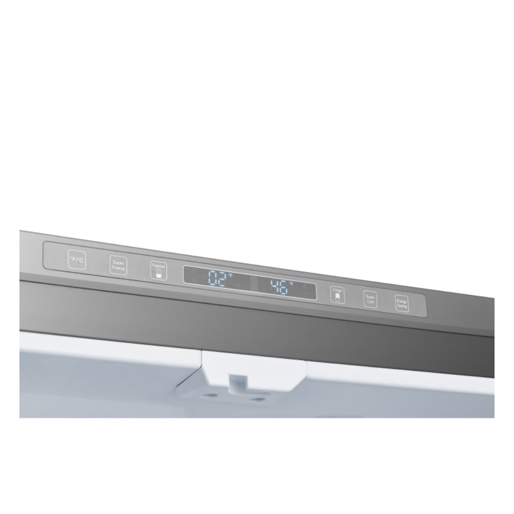 Réfrigérateur porte française 30 po 3 portes 20,8 pi³ Inox Fonction Super Cool / Super Freeze