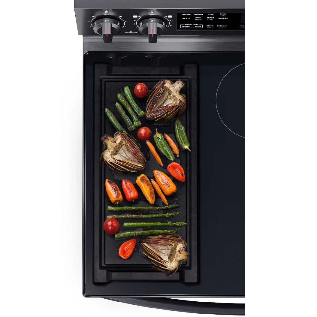 Cuisinière 30 po, 6,3 pi³ Inox avec Intelligence artificielle et Air Fry