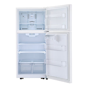 Réfrigérateur congélateur haut Blanc 30po