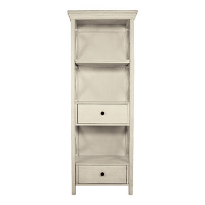 Bibliothèque en bois/placage blanc antique avec 2 tiroirs - Bolanburg