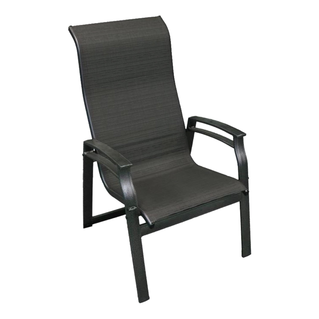 Chaise empilable en tissu avec une structure en aluminium - Kaza
